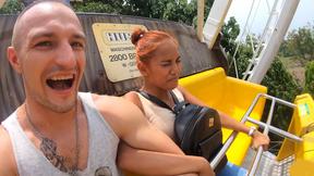 ”Perfect ass Thai GF amateur sex at home after visiting Dream World”