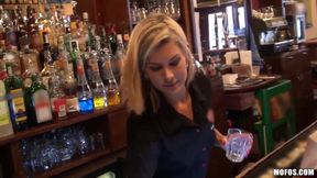 A barmaid teaches you how to fuck her