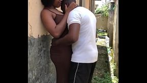 Intimate backyard and indoor moments with neighbor from shared compound  Subscribe to RED