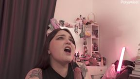 beautiful BBW will squeeze all the juices out of your dick! (solo, dildo, cum)