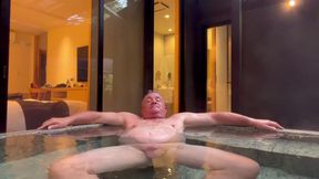 Stripping Down and Getting in the Hot Tub.