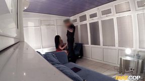 Brit cop turns into a beast for Jasmine Jae