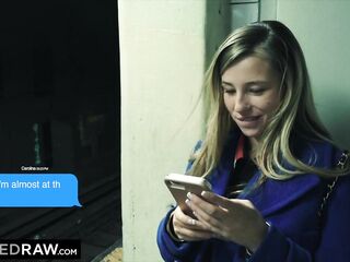 BLACKEDRAW Petite golden-haired destroyed by the giant Weenie youve ever seen