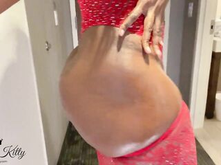 Food Delivery Dare - In My Crotchless Lingerie and LED Booty Plug!!!