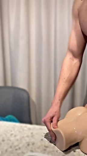 Nice Sex with Doll Workout   Clip 2