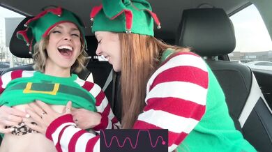 Public lesbians double ended dildo fun with husband watching