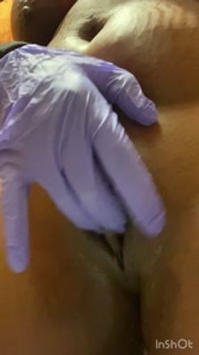 Edging at work finished at home with a quick squirt