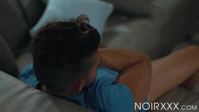 I caught blonde Zeno Rey masturbating so I offered my huge dick for him to play with
