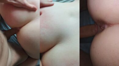 Pretty Girl Gets Fucked Triolation CUM Compilation Orgasm