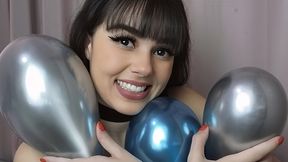 ABRAÇANDO BALOES ATE ESTOURAR hugging balloons with popping