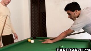 BareBrazil.com - Marcus P and Tj playing billiards turns to fucking session