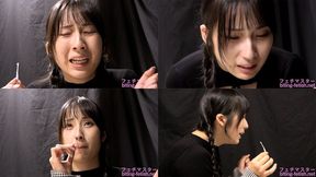 Mino ri Mashiro - CLOSE-UP of Japanese cute girl SNEEZING - 1080p