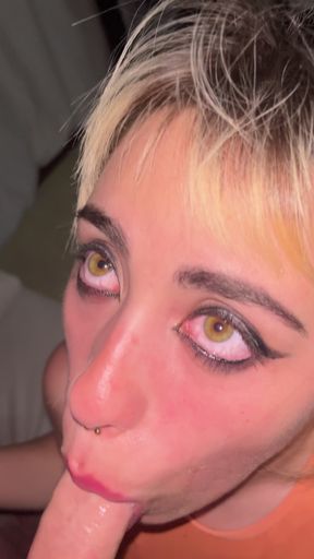 Sloppy Deepthroat Blowjob After Gym