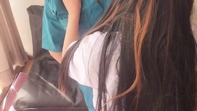 I convinced a nurse to fuck me in the doctor&#039;s waiting room. She gave me her ass for a raise and moaned like a whore! ...
