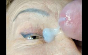 Mature Lady Facecum Huge Load on Eye