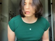 Morning moans with trans mommy ends with cum everywhere!