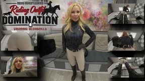 Riding Outfit Domination - Blondzilla - Stepmom - POV - Boots - Ass - Gloves - Shrinking