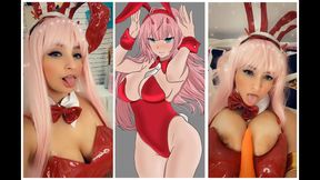Zero Two Cosplay JOI Challenge – Dare You To Cum 3 Times With Anal Fucking