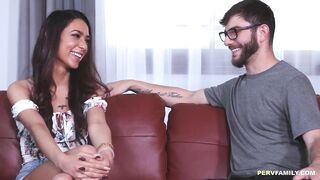Sad stepsister cheered up with a penis - Lily Lane,Jaye