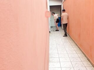 Playing freeze tag with the blind beauty in the alley.