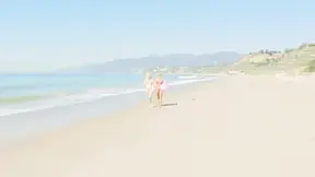 Beach Blonde Lesbians 69 and oral sex