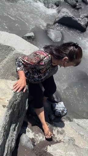 A Day in Nature! Mud Dirty Feet, Pissing in the Woods & Very Dirty Panty for Someone Special!