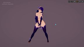 Busty Raiden Shogun Phut Hon Sexy Dance Hentai Animation