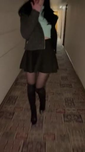 Happy goes to a gangbang group party