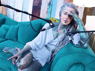 I talk about YOU - uncomfortable - ASMR podcast SFW talking alternative slender cutie dreadlocks tattoo model inked gal
