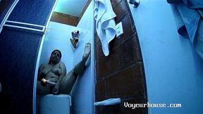 Asherr and Shantal Solo shower dildoing