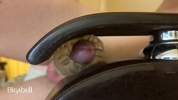 masturbating in my chair at home