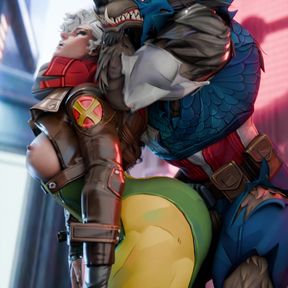 Rogue - Captain Wolf Fucks Her Senseless from Behind