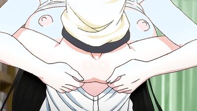 Watch these cartoon babes get wild with a hard dick and ride it wildly in this Japanese porn video