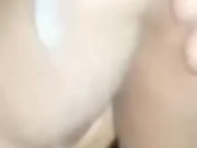 Teen cums with a big dick