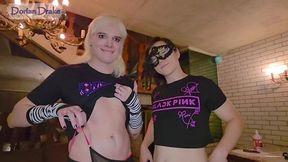 super diverse orgy with a femboy, a crossdresser, a t-girl, a twink-trans and a cis girl
