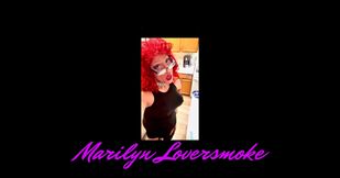 Marilyn in the kitchen being cute.