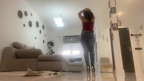 High Heels and Big Farts in Jeans