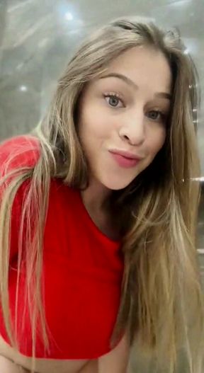 Big-titted amateur shows off her ass on OnlyFans