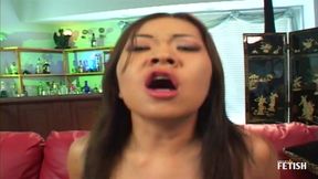 Virgin asian babe fucked for the first time by a muscular guy