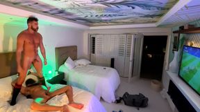 Rugby Jocks Fuck all over Hotel Room after game