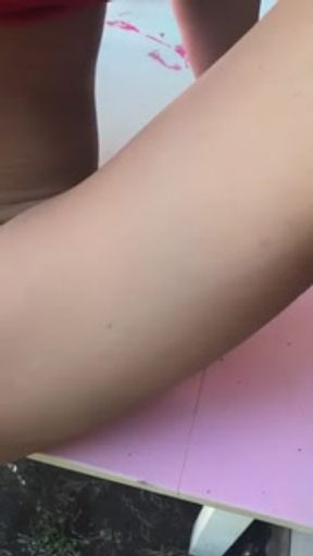 Teen desperate for sex, let her step brother in love touch her pussy until
