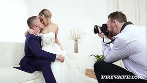 Lustful bride Anna Khara wants to do a threesome to know if her future