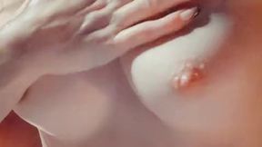 SENSUAL SOLO BOOB BATH MASSAGE. CUM ON MY TITS FOR ME????