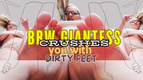 Curvy Sole Goddess - BBW Giantess Crushes You with Dirty Feet