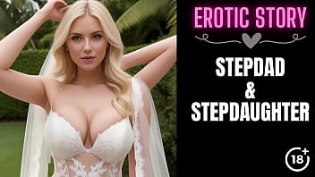 [Stepdad &amp_ Stepdaughter Story] Bride'_s Blow Job for Stepdaddy Part 1