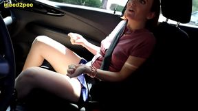 lizzy lamb wetting her panties in parking lot real omorashi