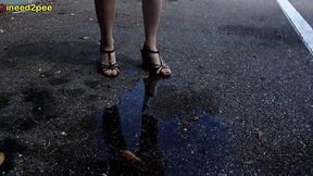 lizzy lamb wetting her panties in parking lot real omorashi