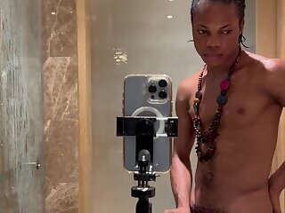After Session with Daddy Black I Decided to Wank off Myself