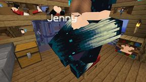 the jenny mod fapcraft minecraft - its jenny and she is getting fucked by the warden and his massive cock