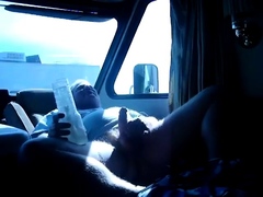 Truck driver masturbating